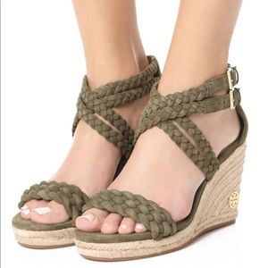 Tory Burch ‘Bailey’ Ankle Strap Wedge Espadrilles